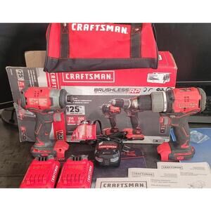 Craftsman Brushless RP Cordless Drill and Impact Driver Combo Kit with Bag